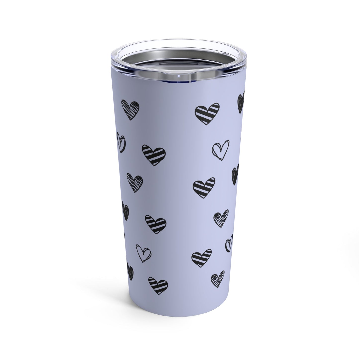 Purple 20oz Heart Tumbler