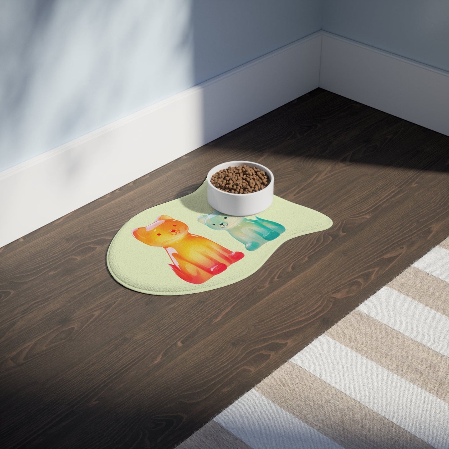 Pet Feeding Mats in 3 Different Sizes Featuring Gummy Dogs Design