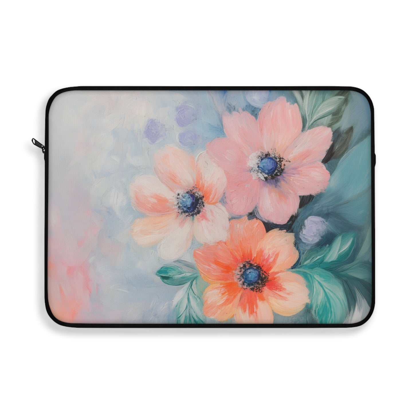 Delicate Flower Pattern Laptop Cover