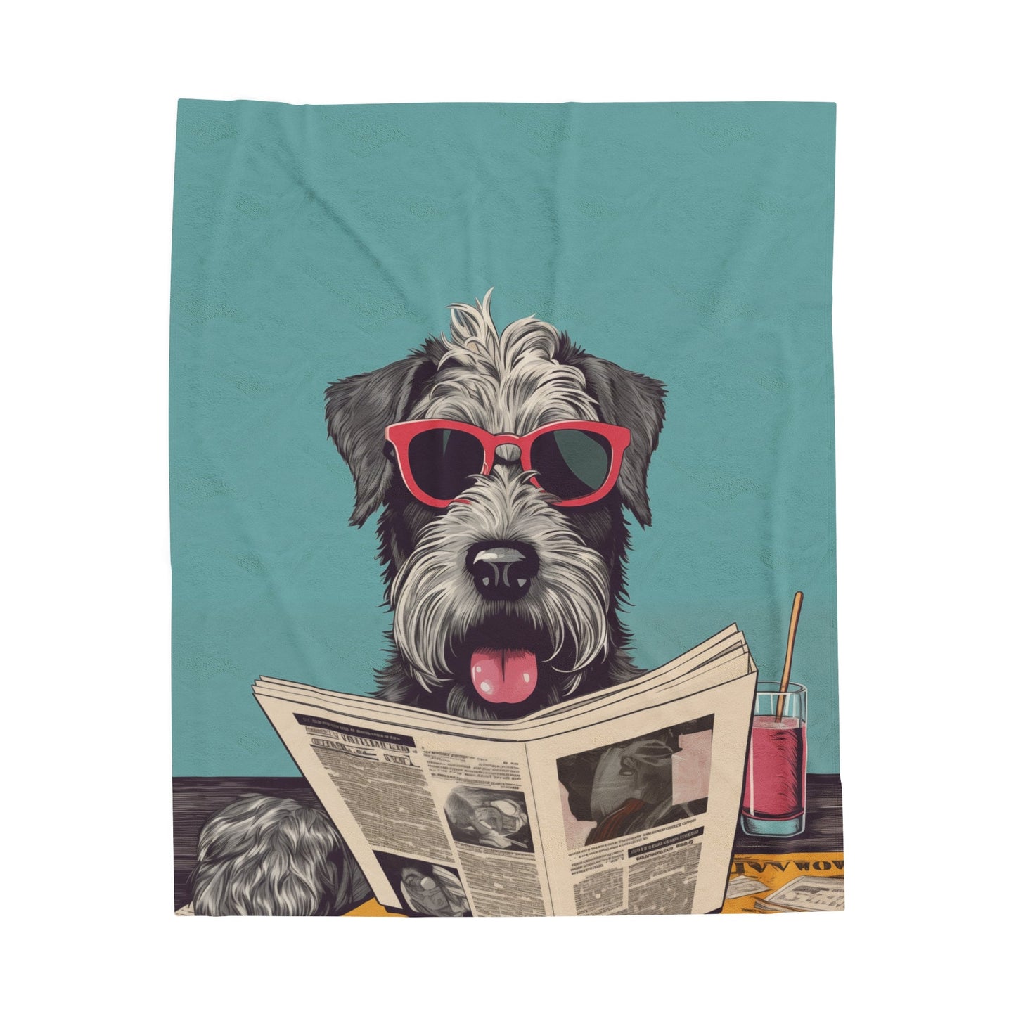 Cozy Schnauzer Blanket: A Plush Throw for Reading