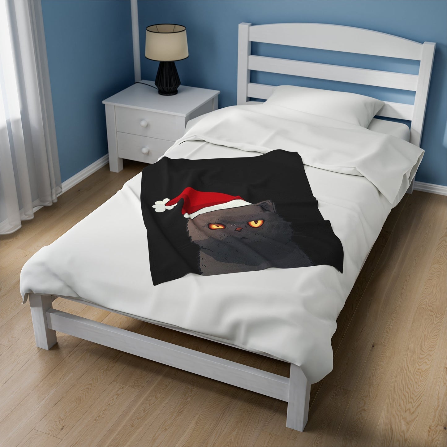 Black Cat Plush Throw Blanket for the Holiday Season