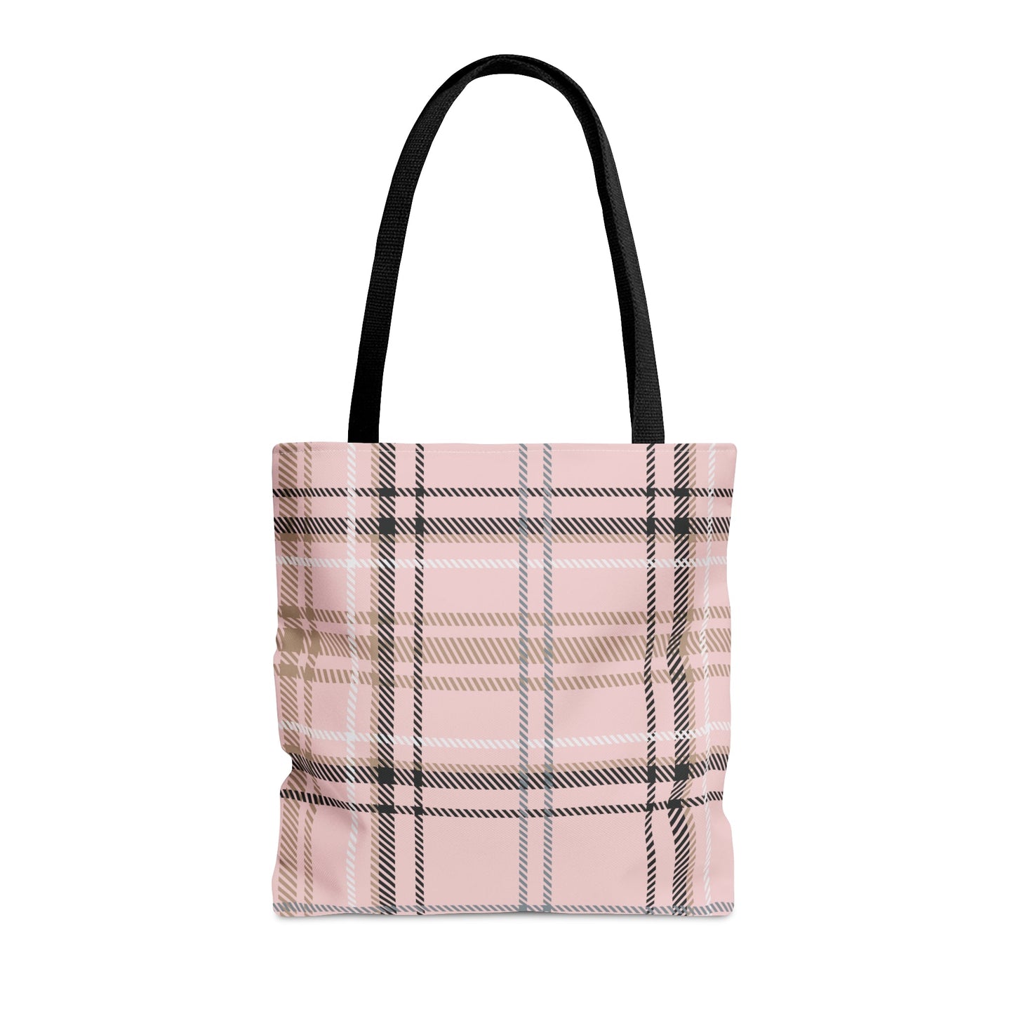 Plaid Pink Tote Bag