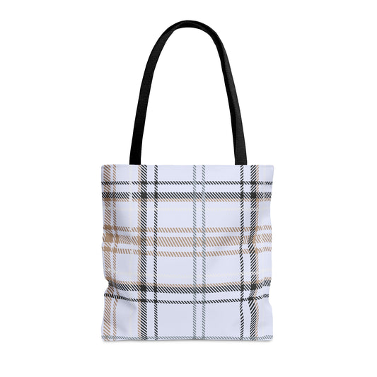 Plaid Blue Handbag