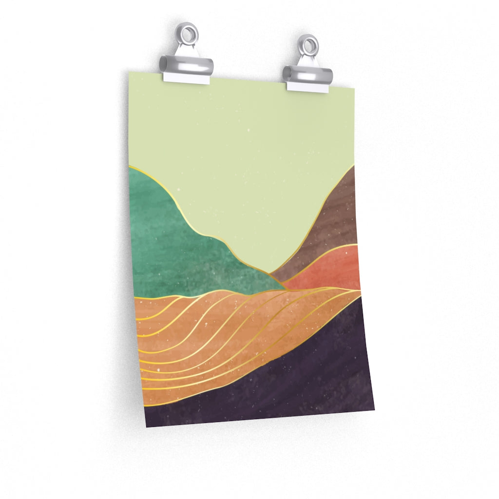 Premium Matte Vertical Posters: Serene Peaks