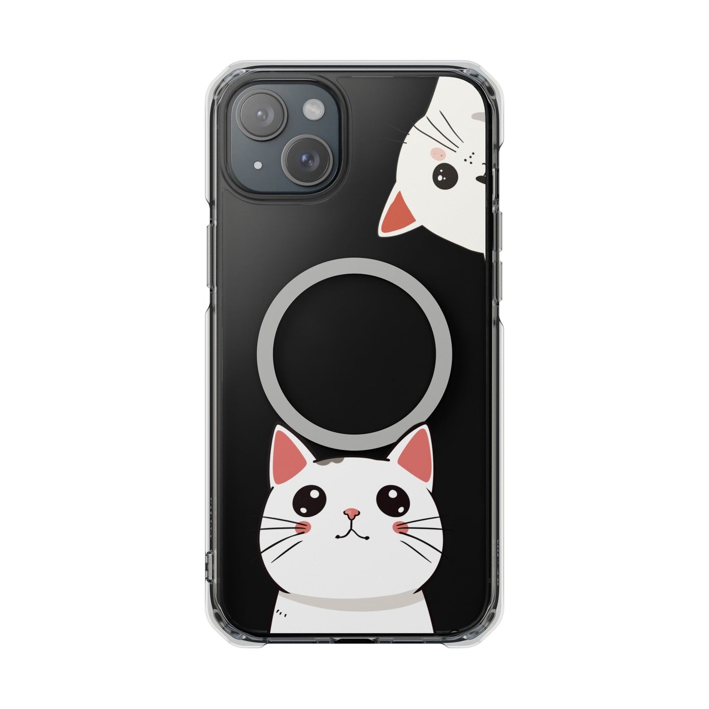 Oneticase Magnetic Case for iPhone with Cute Cat Close-Up Design