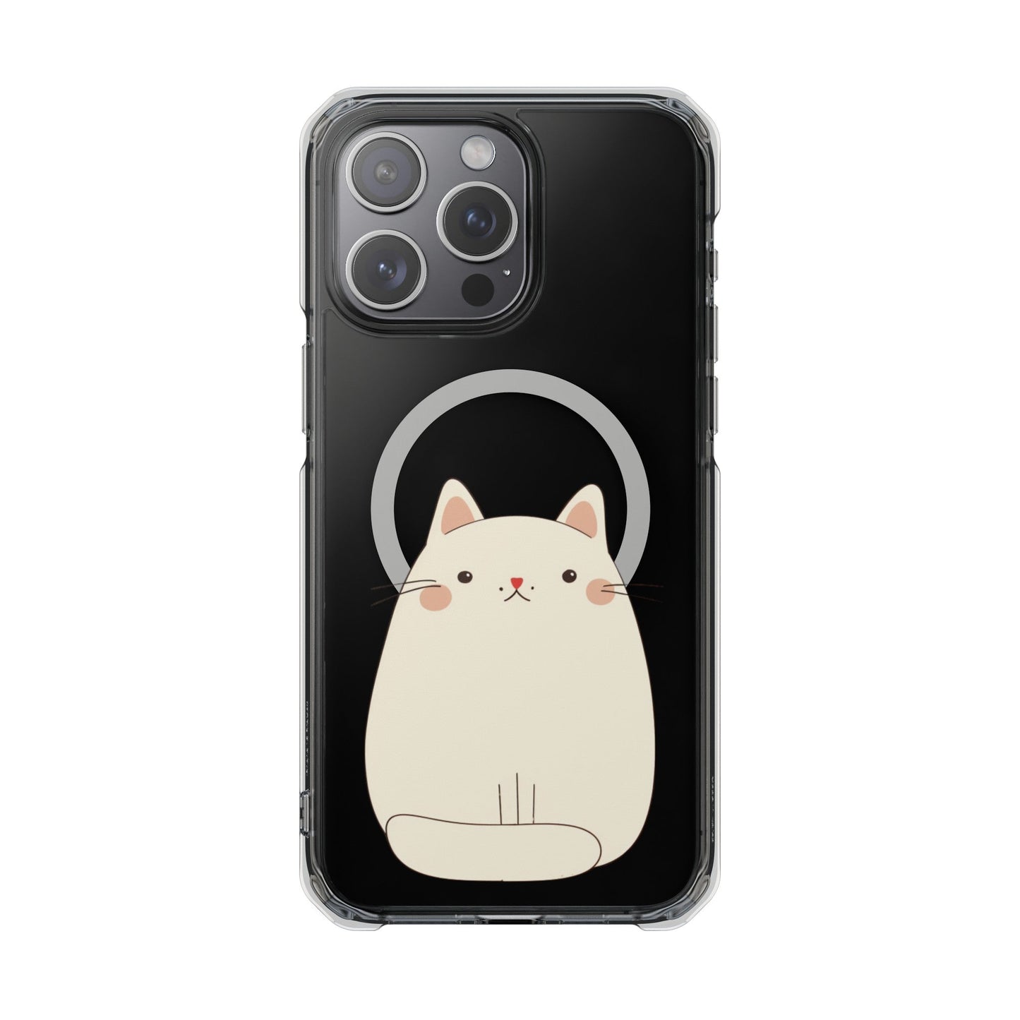 Chubby Cat Magnetic iPhone Case with Kawaii Design by Oneticase