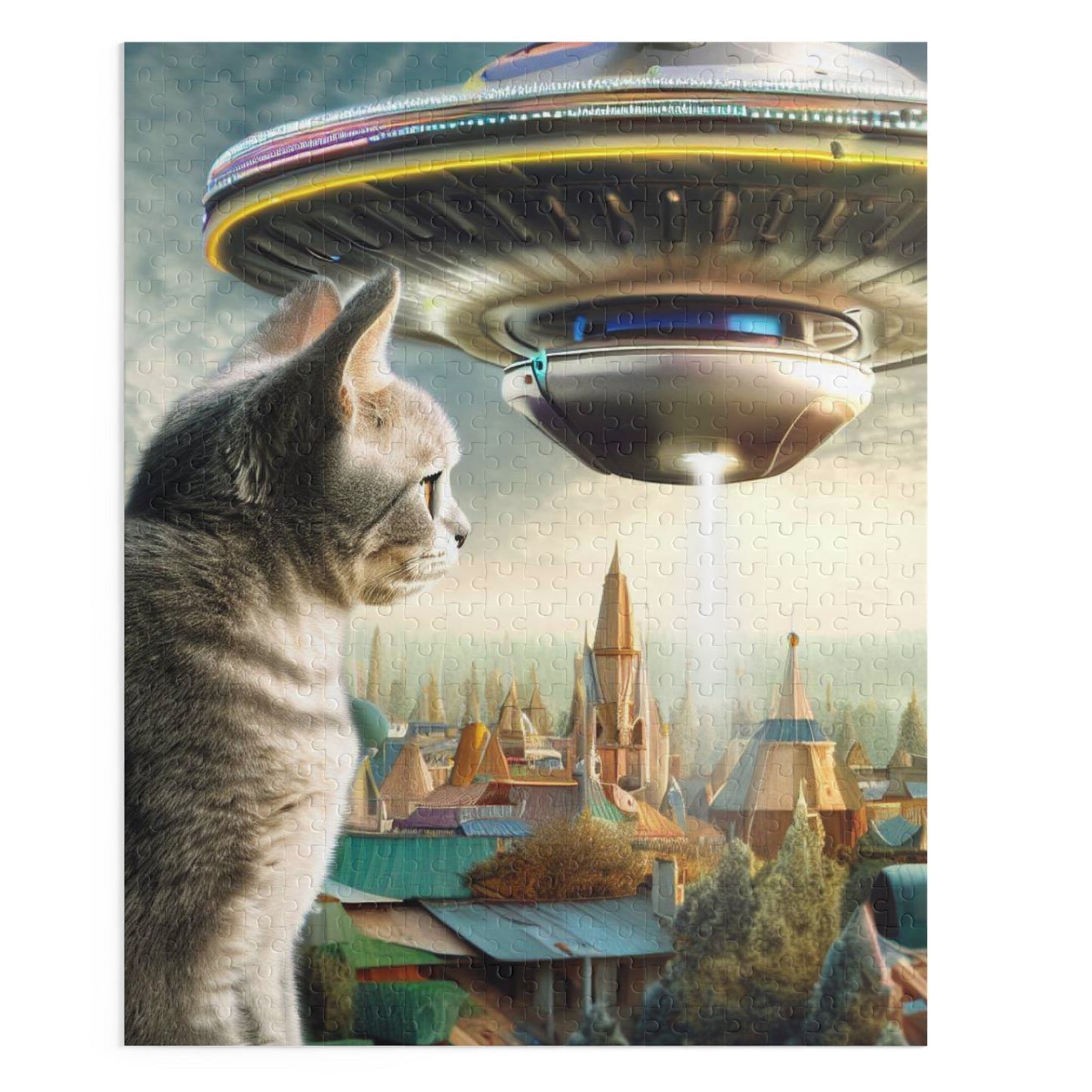 Encounter with Astrocat 500-Piece Jigsaw Puzzle