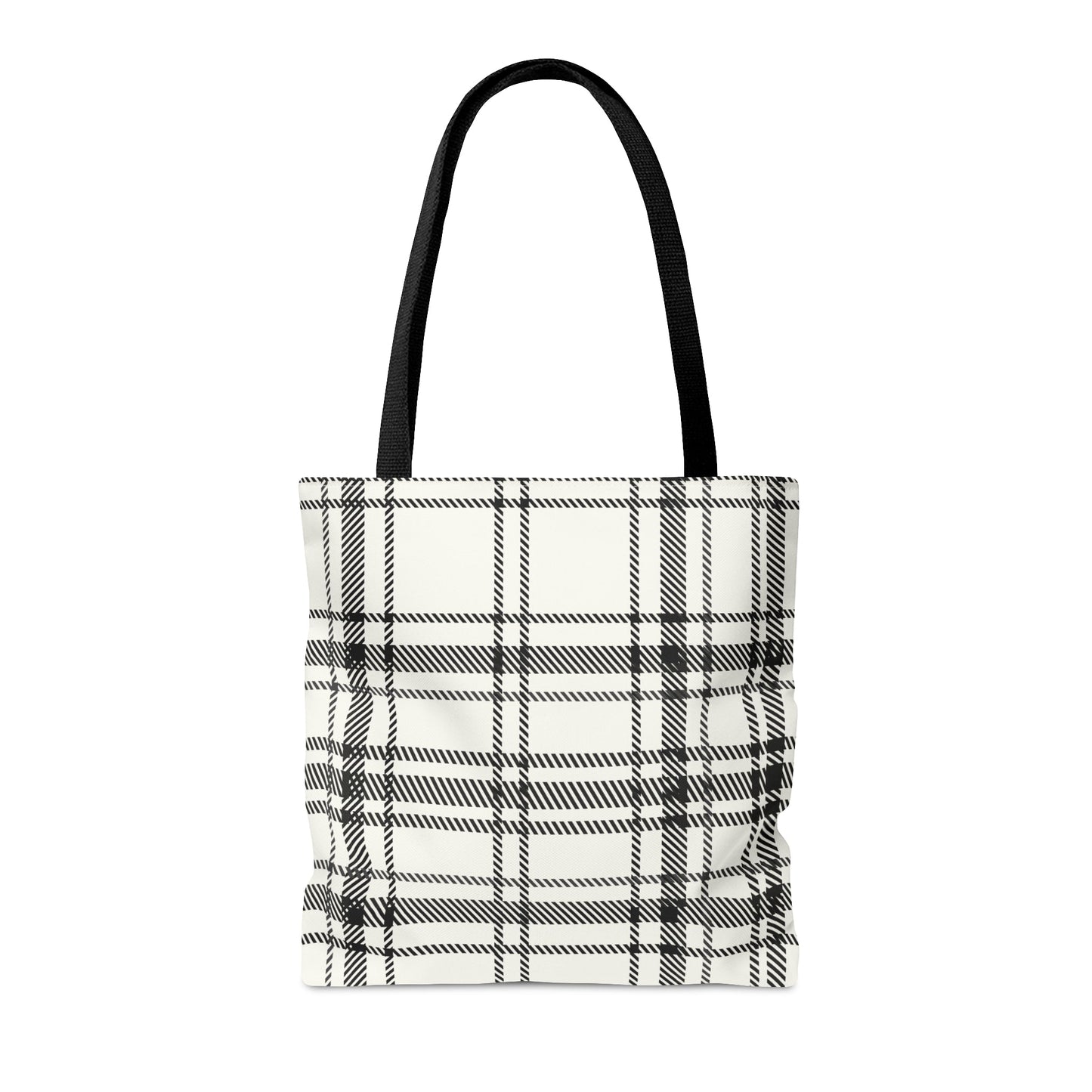 Monochromatic Checkered Handbag
