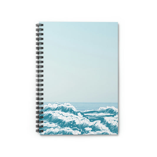 Spiral Bound Notebook for a Relaxing Day at the Beach