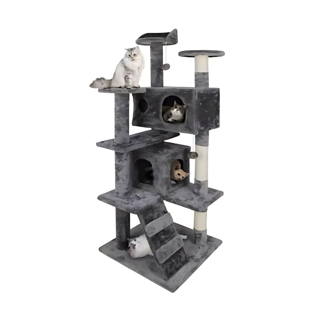 Scratching Post Cat Tree with Climbing Steps