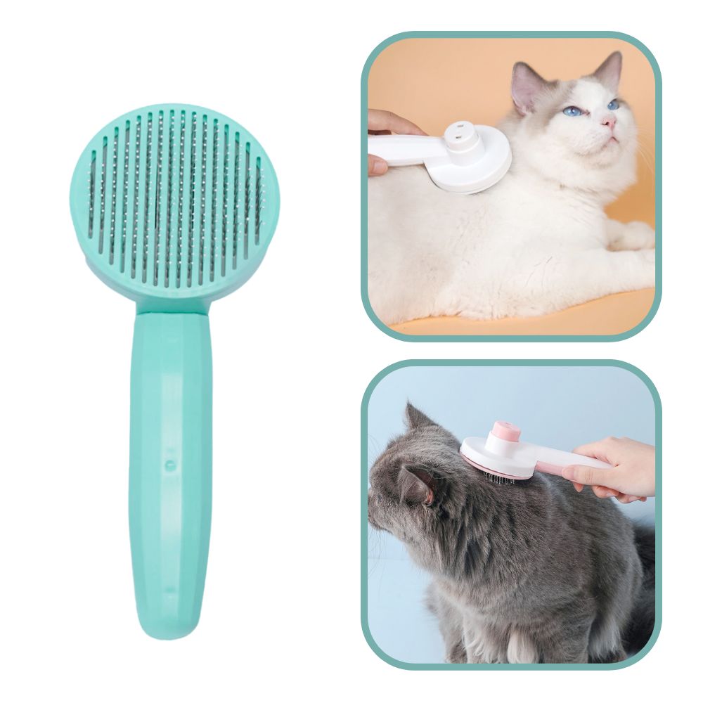 Fur Detangling and Relaxing Massage Brush for Pets