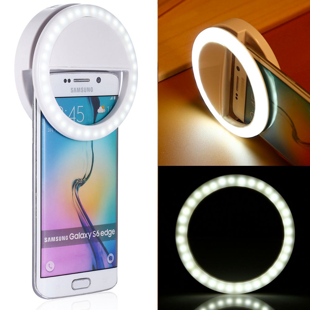 Clip On Selfie Ring for Portable Mobile Phone