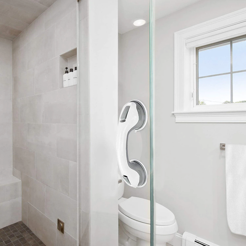 Suction Grip Shower Handle with Non-Slip Feature