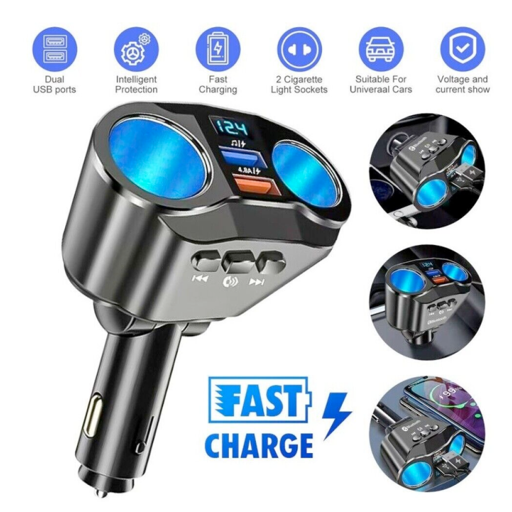 Car Lighter Adaptor with Dual USB Port