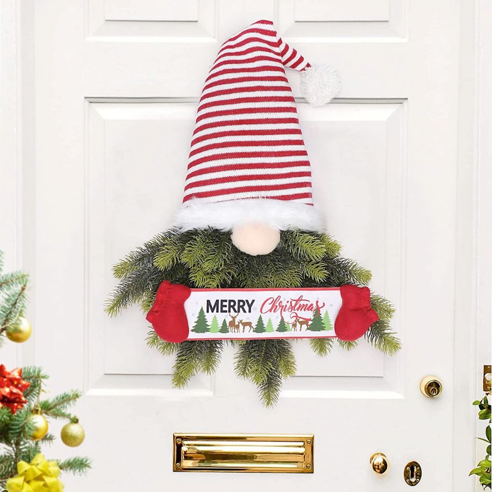 Holiday Gnome Wreath Decoration