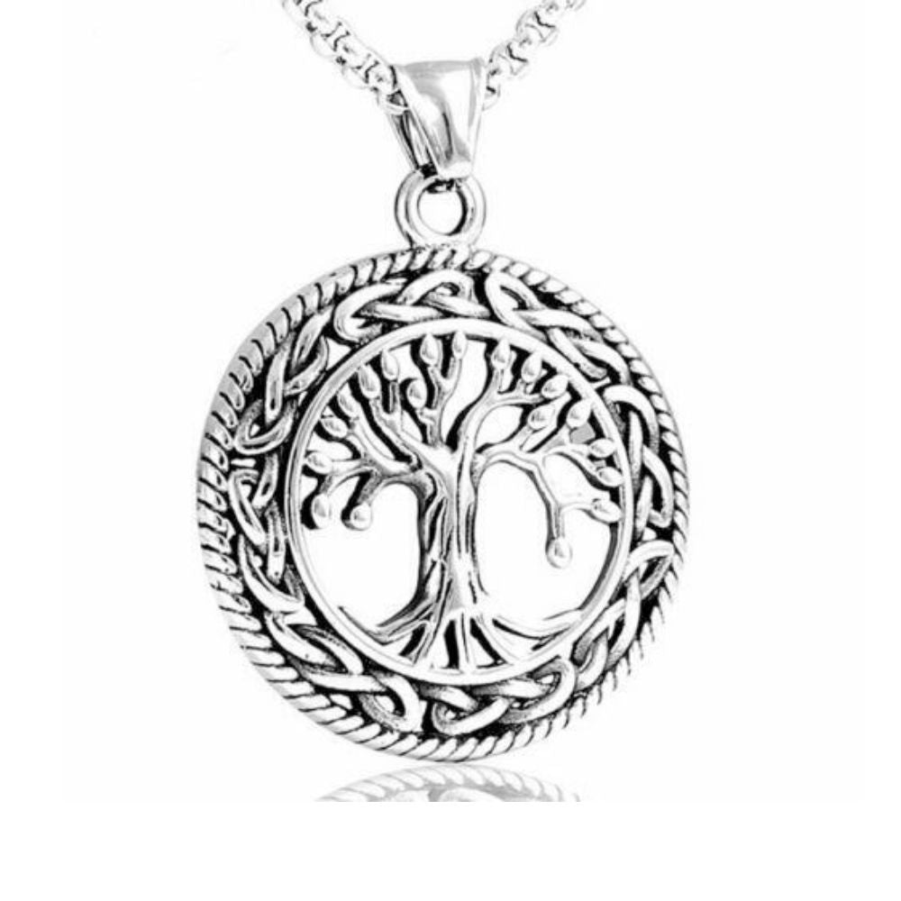 Pendant Necklace with Tree Symbolism