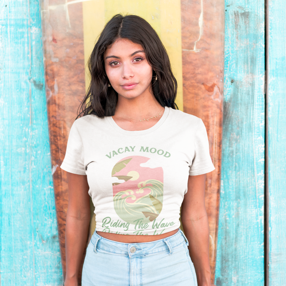Women's Surf-Inspired Vacation Mood Tee