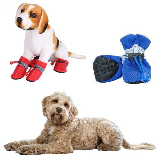 4-Piece Set of Shoes to Keep Your Dogs Warm During Winter