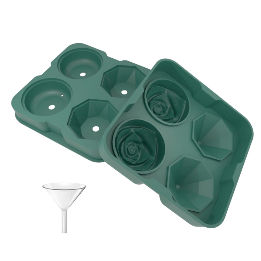 Diamond Rose Ice Cube Mold Maker