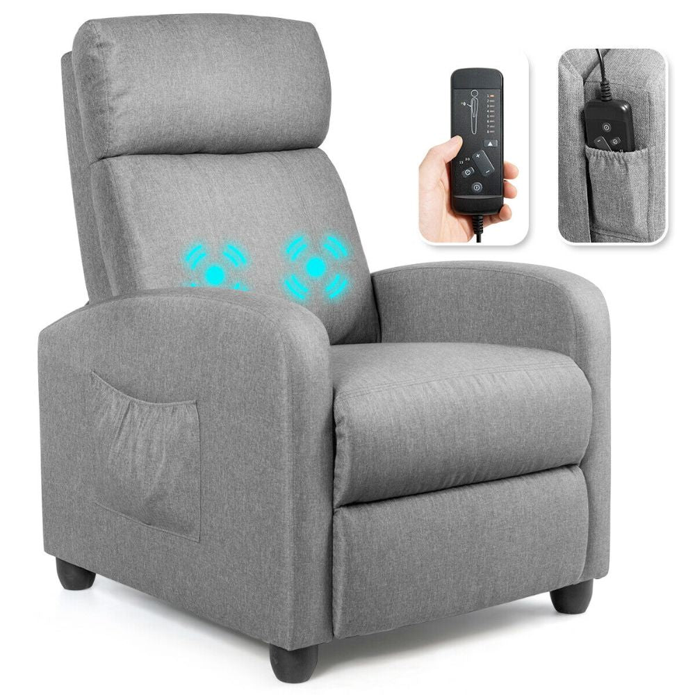 Fabric Reclining Massage Chair