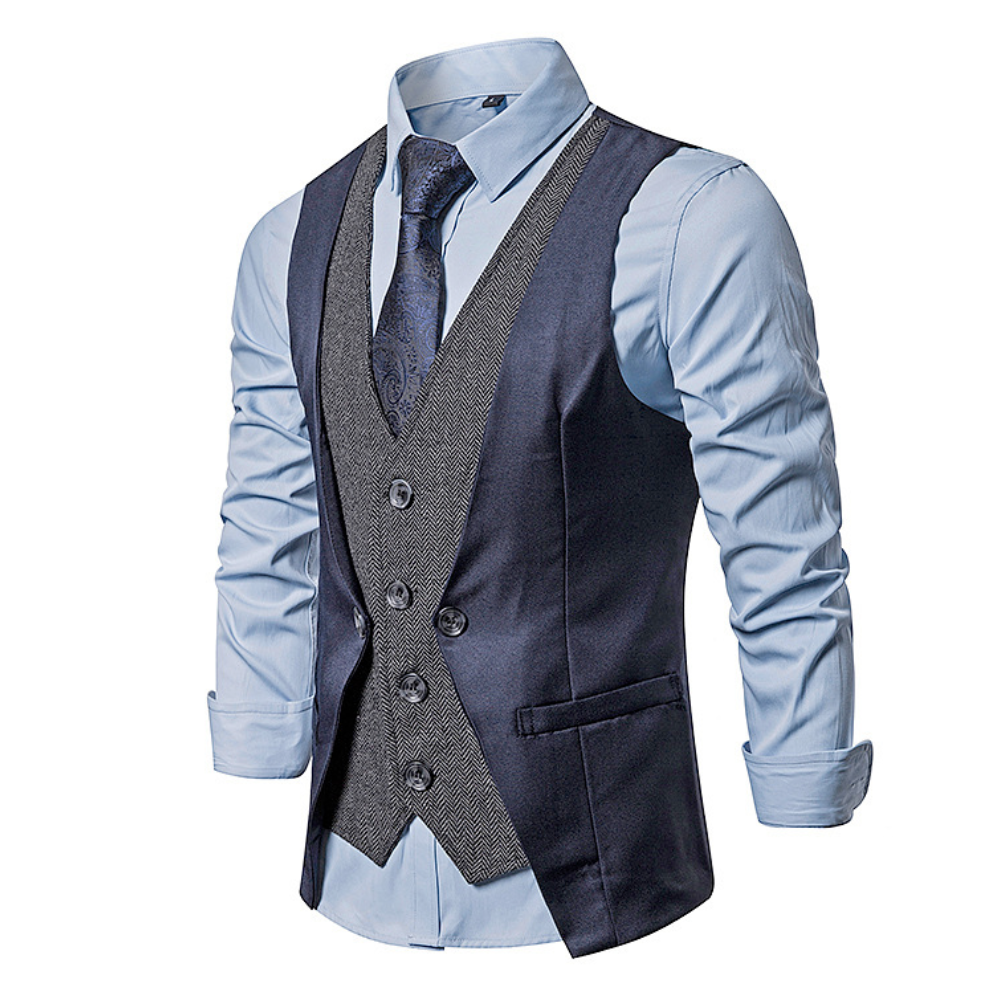 Dual Layer Men's Dress Vest