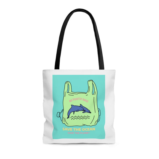 Earth-Saving Dolphins Edition Medium Shopper Tote Bag