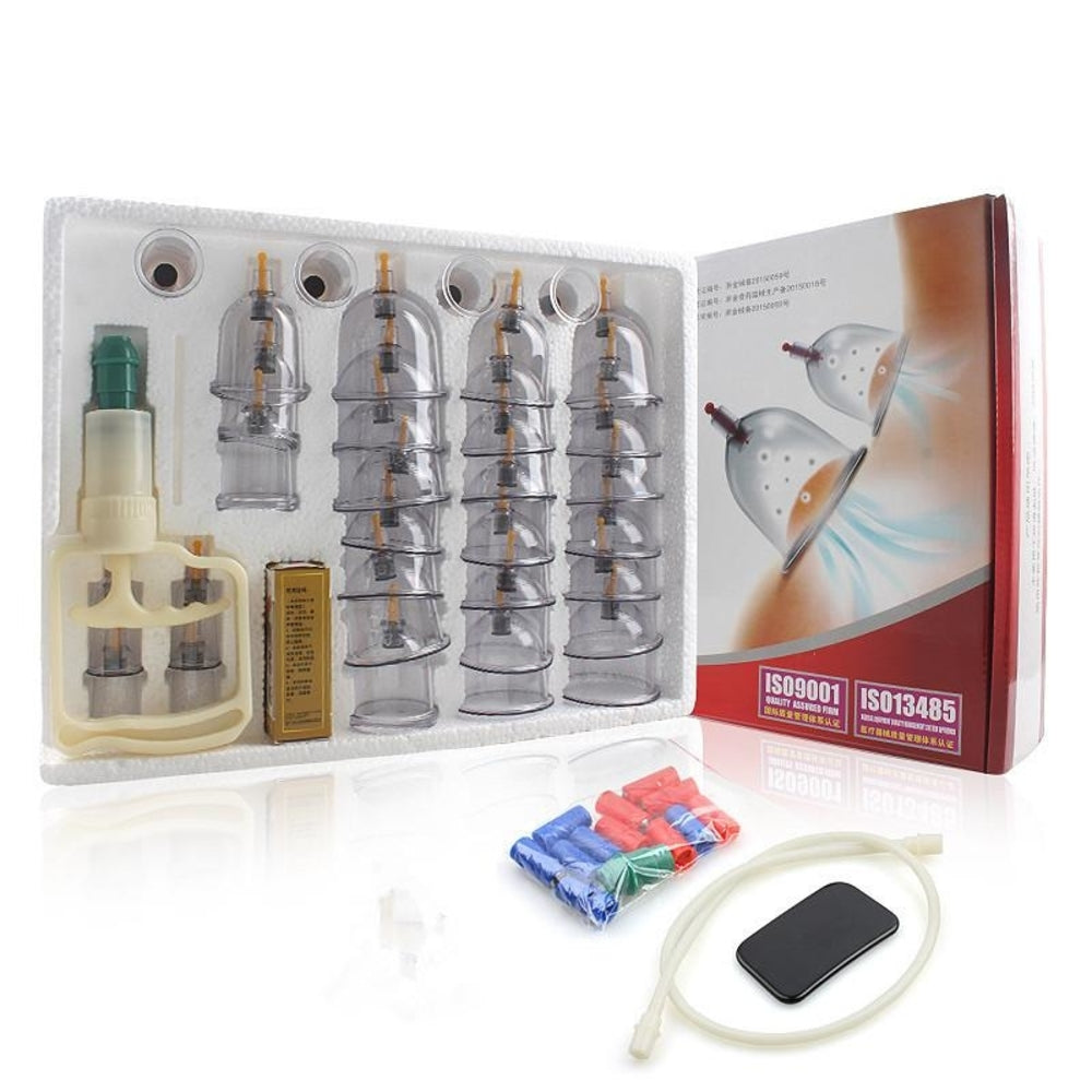 Enhanced 32-Piece Cupping Therapy Kit for High-End Massage Experience