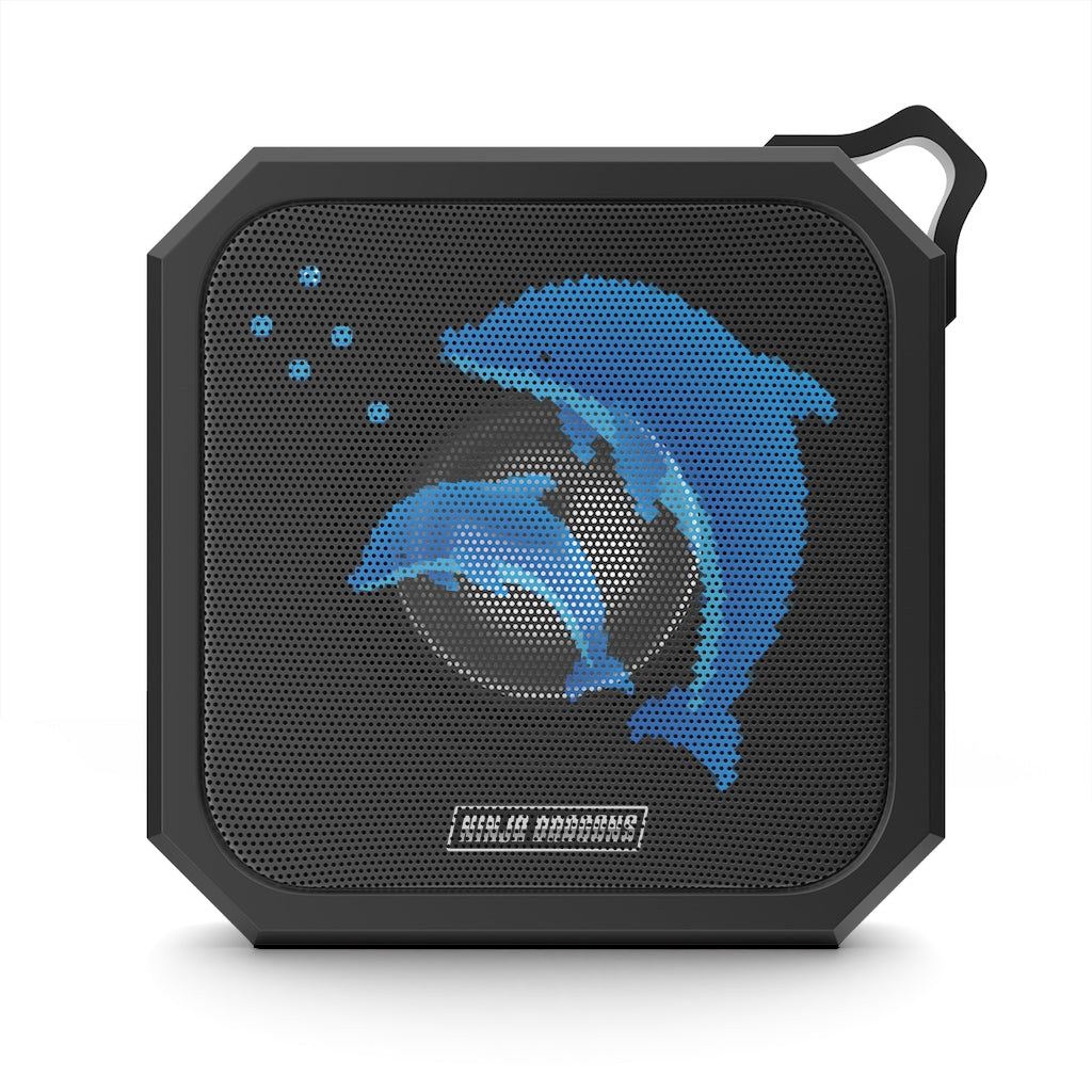 Retro Pixel Dolphin Ninja Waterproof Bluetooth Speaker