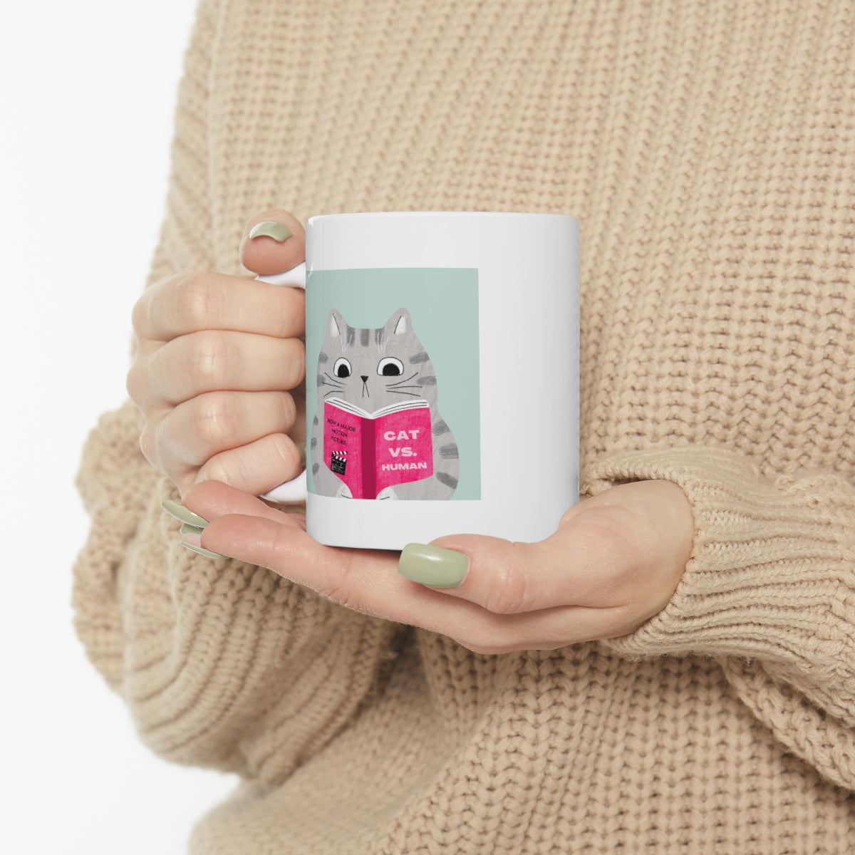 Funny Mug: Cat Versus Human Laughs