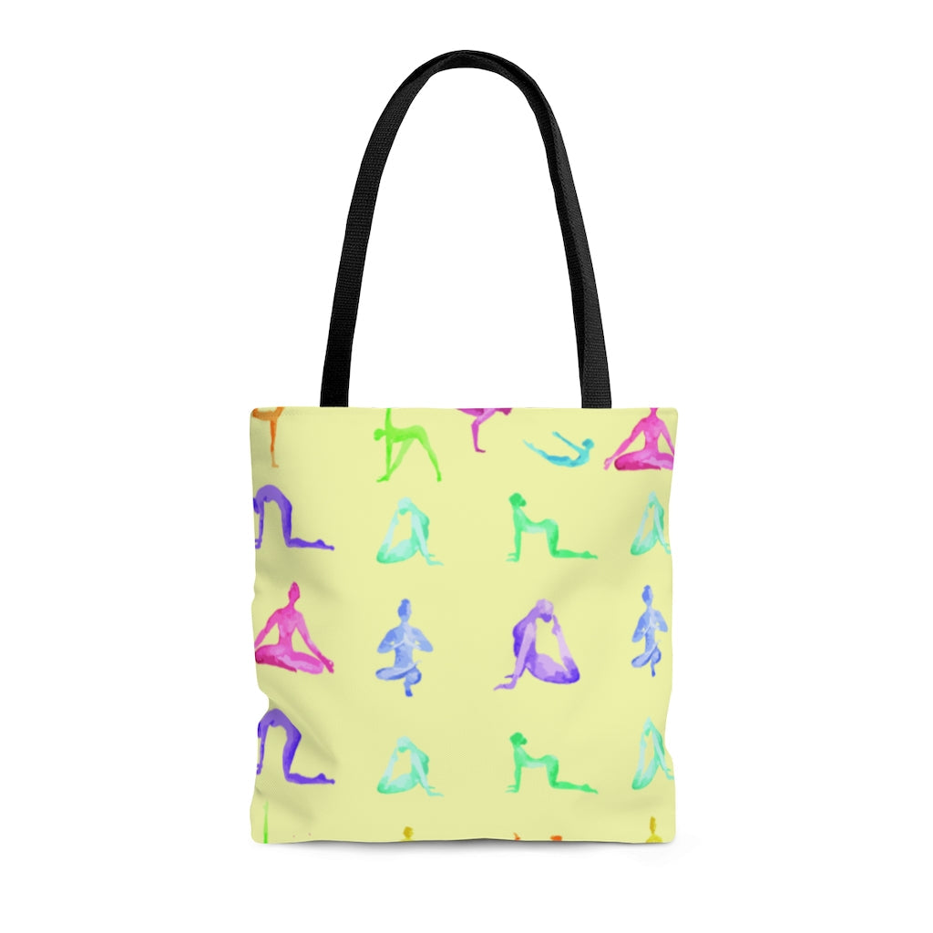 Medium Yellow Tote Bag for Your Everyday Yoga Essentials at the Sanctuary
