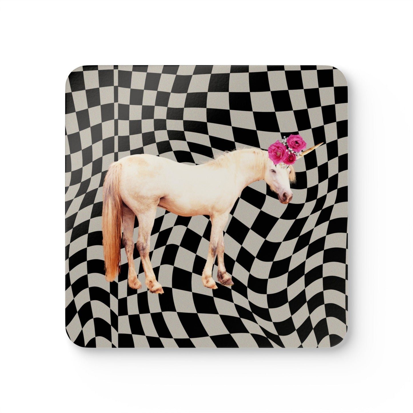 Retro Cosmic Unicorn Coaster Set - 4 Piece