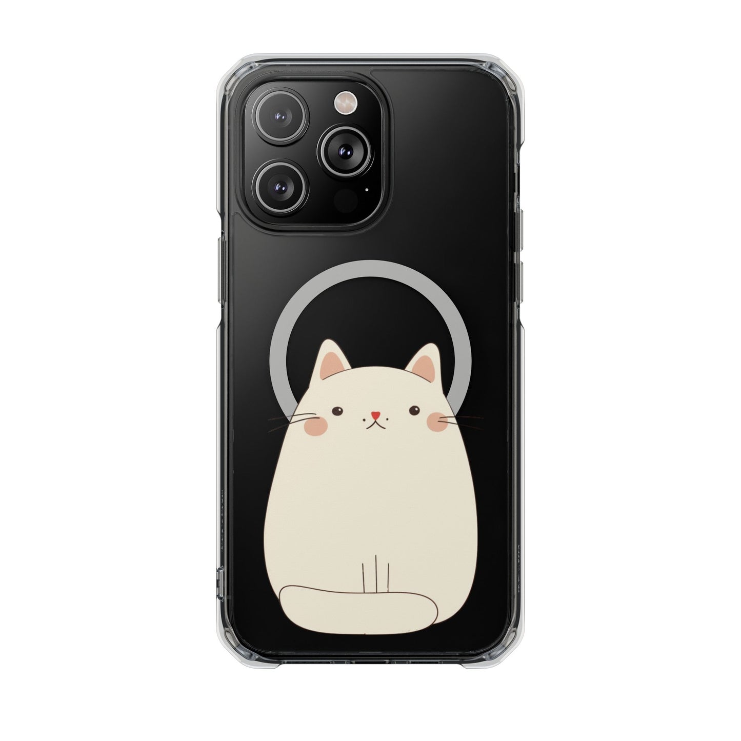 Chubby Cat Magnetic iPhone Case with Kawaii Design by Oneticase