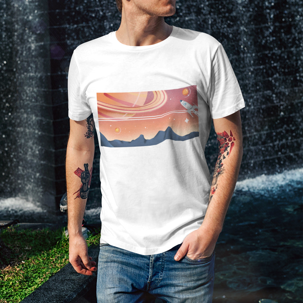 Men's Galactic Block Short-sleeved T-Shirt
