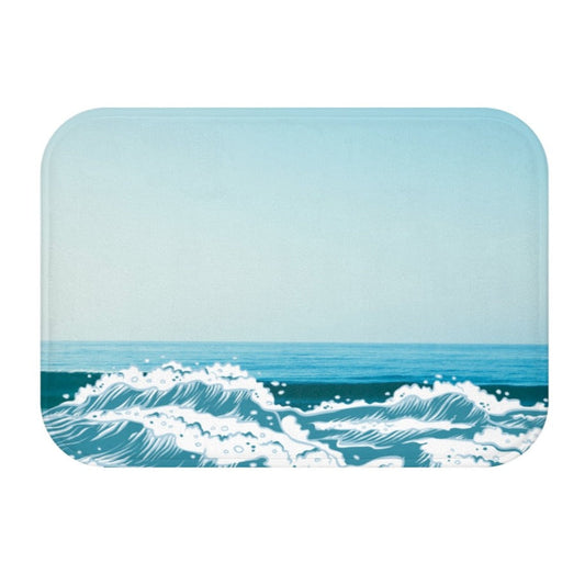 Bath Mat with a Coastal Theme