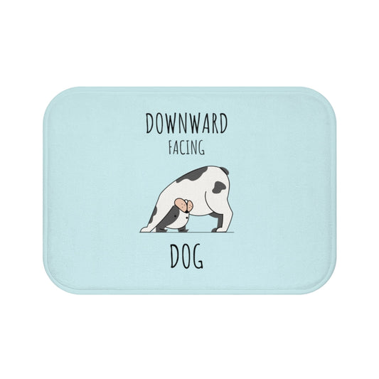 Yoga Bath Mat for the Downward Facing Dog Pose