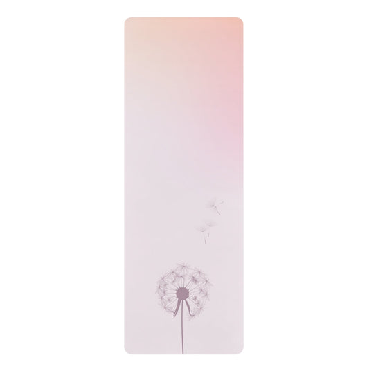 Yoga Mat with Summer Dandelion Design