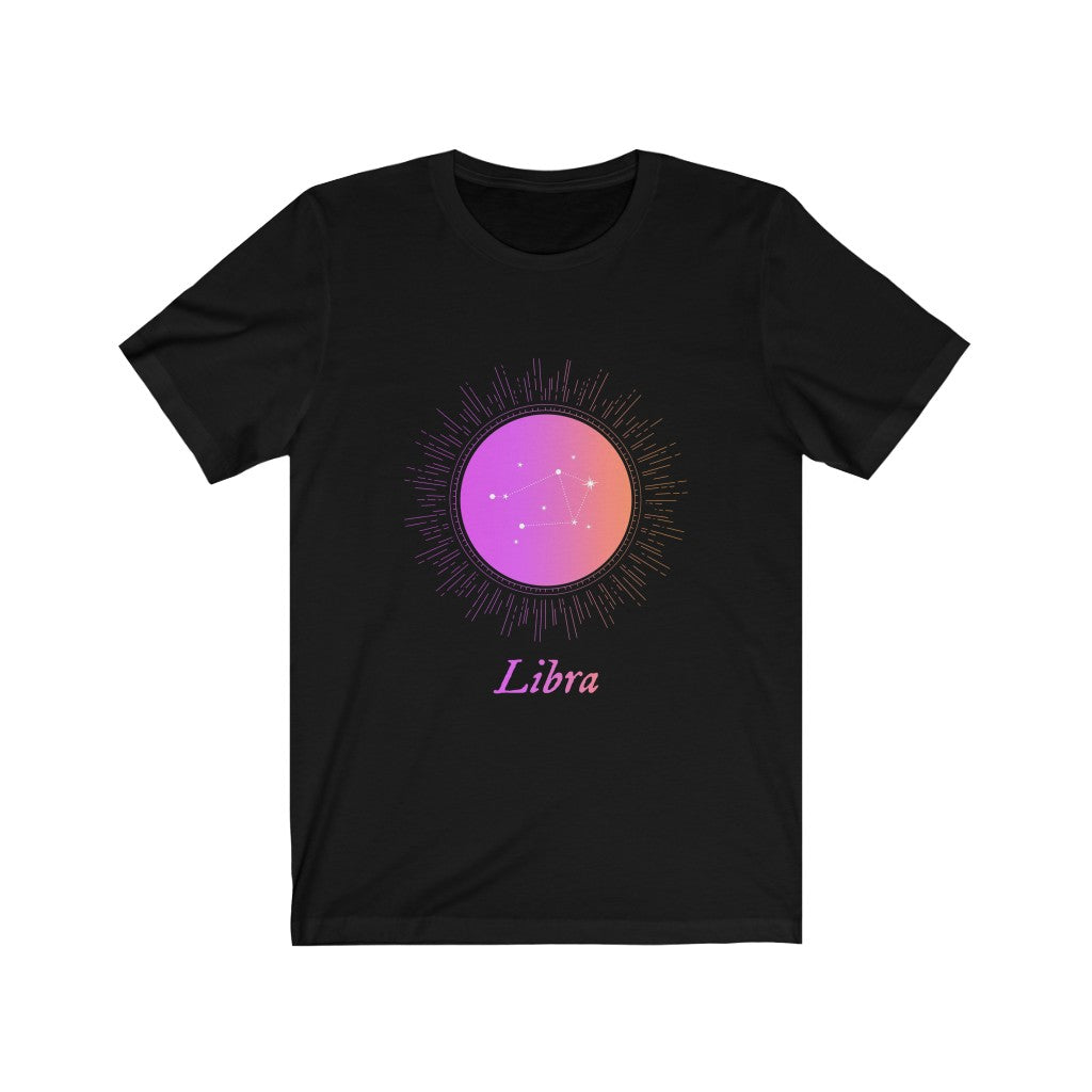 Gradient Libra T-Shirt for Women - Horoscope Zodiac Sign