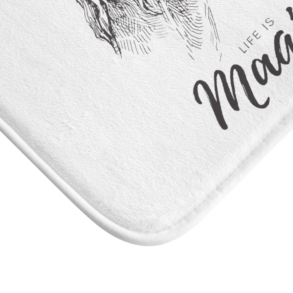 Life is Enchanting Unicorn Bubble Bath Mat