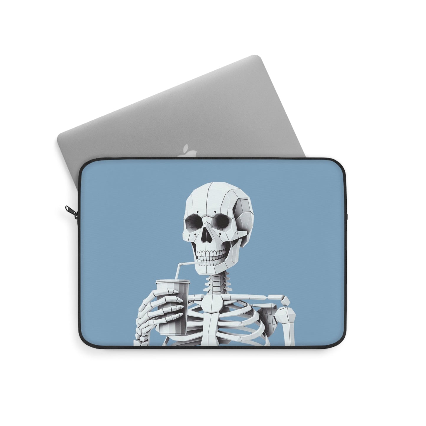 Skeletal Sipster Laptop Cover