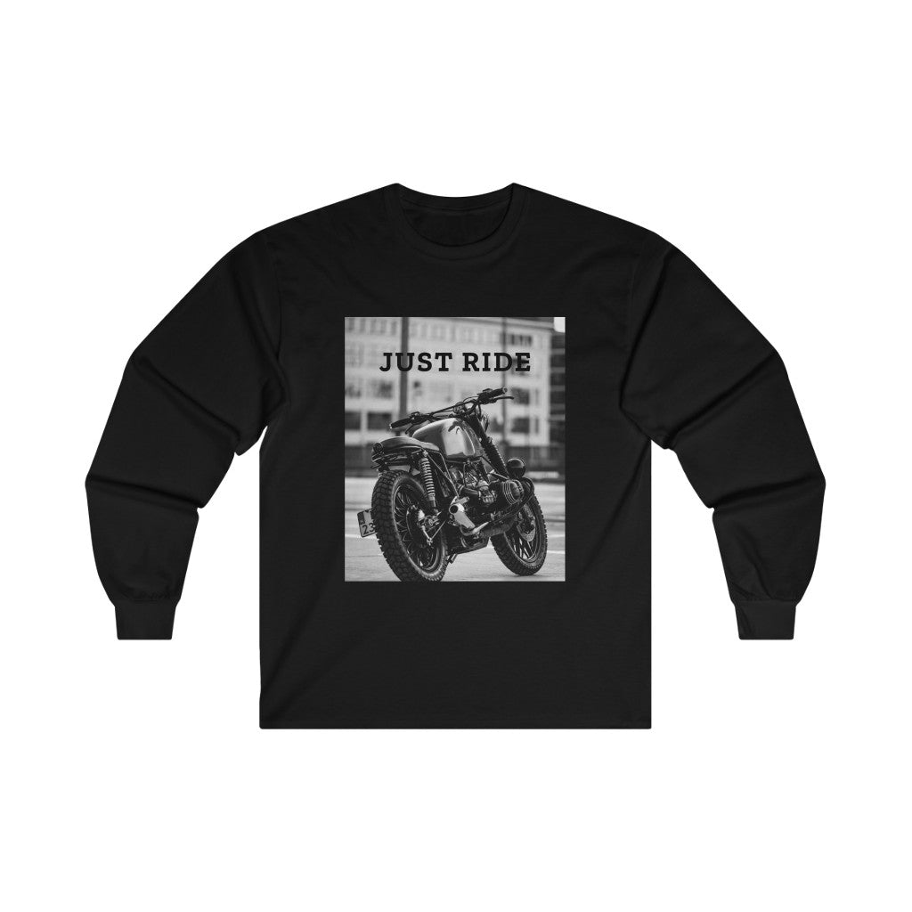 Men's Long Sleeve Motorcycle Graphic T-Shirt