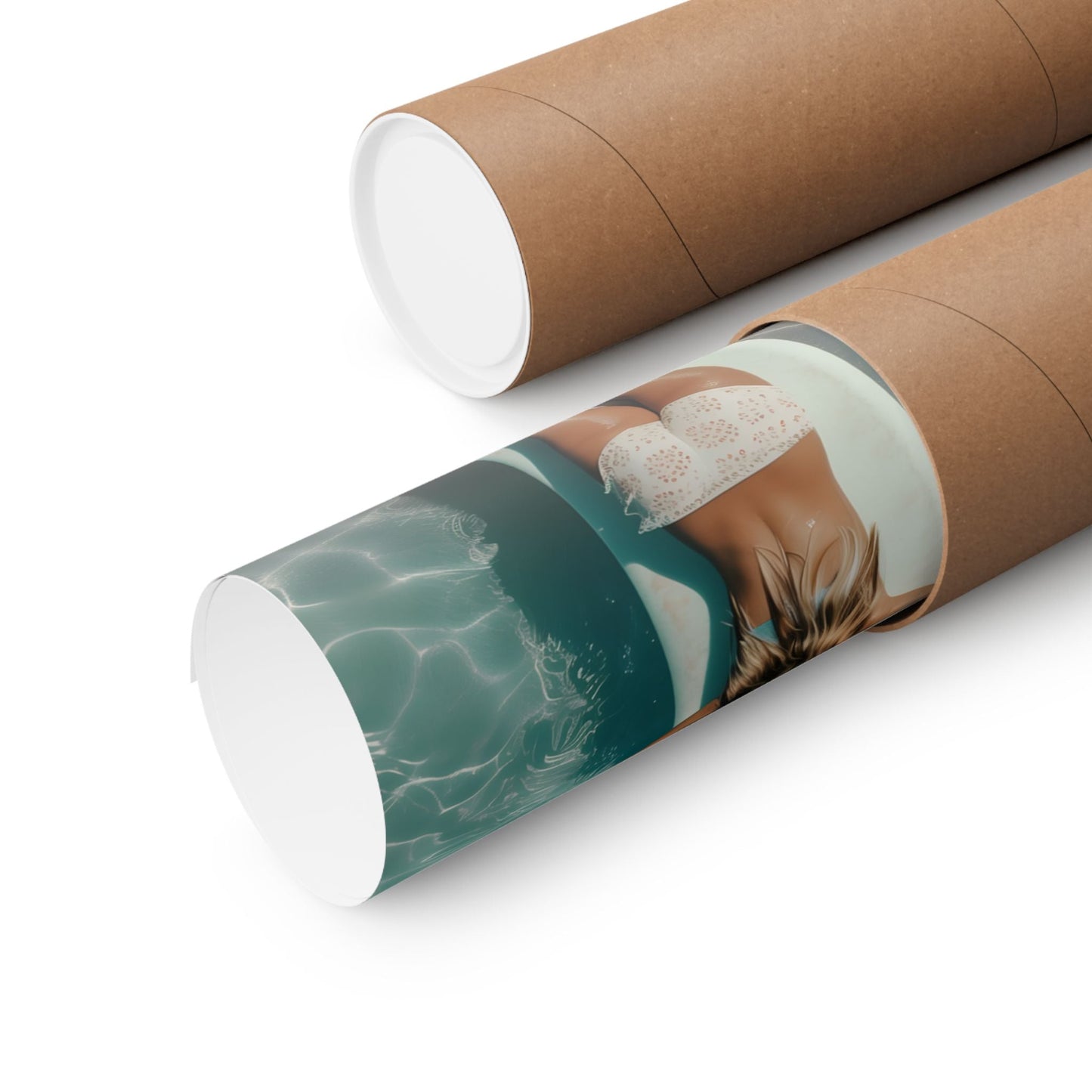 Beach Poster Featuring Female Surfers