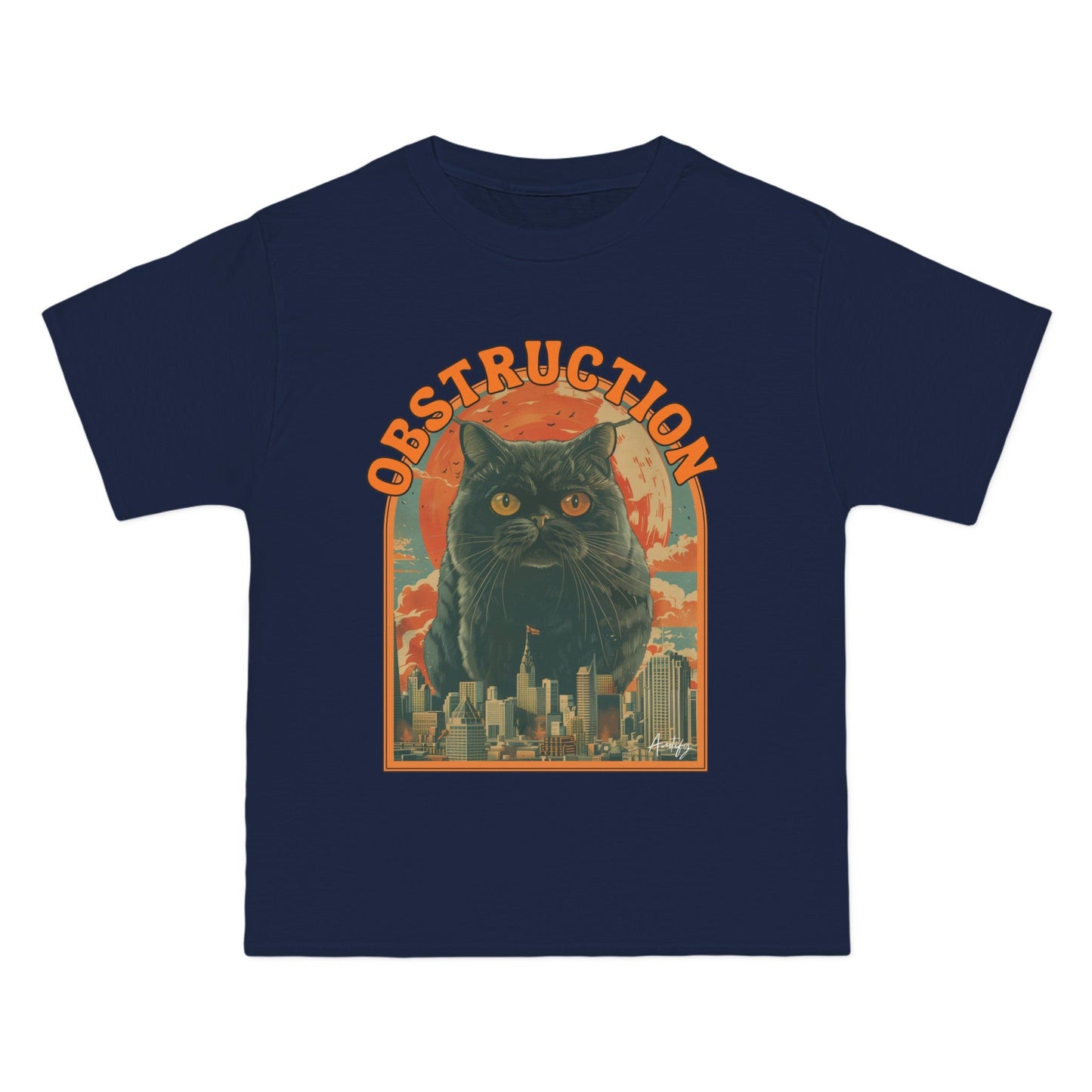 Cat Blockade Vintage Tee