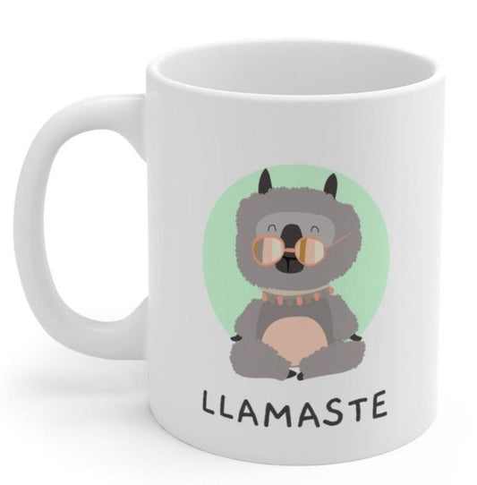 Yoga Mug with LLAMASTE Design