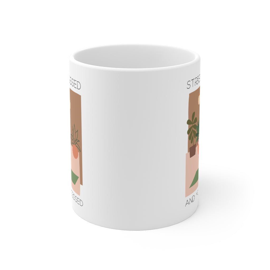 Stress-free, Blissful and Yoga Devoted Mug
