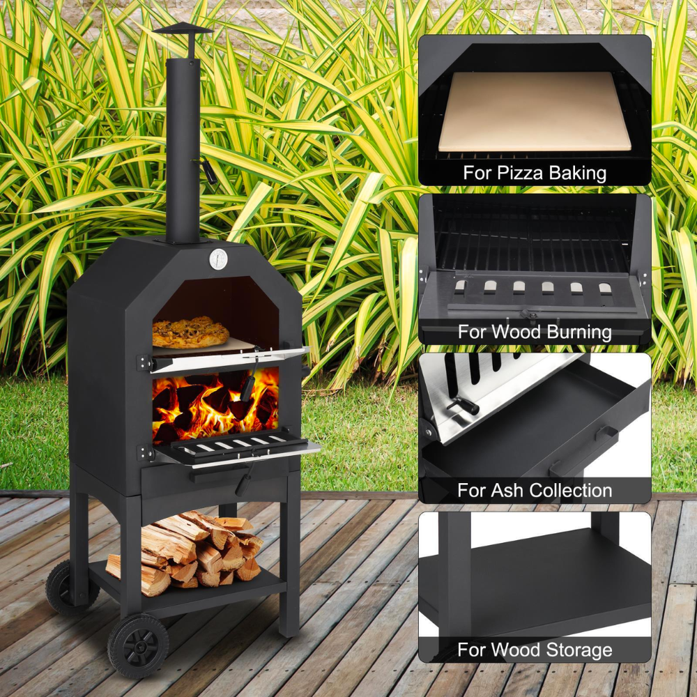 Outdoor Pizza Oven - Portable and Convenient for BBQ
