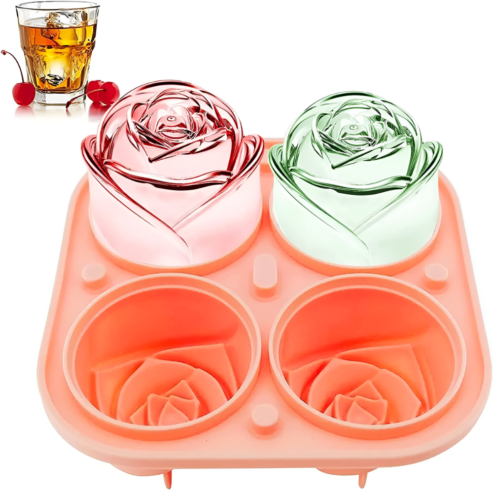 Ice Mold: Blossoming Rose Shape