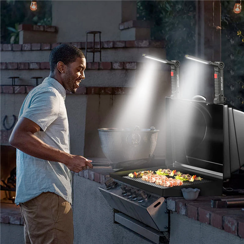 Magnetic Base Flashlight - Portable and Convenient