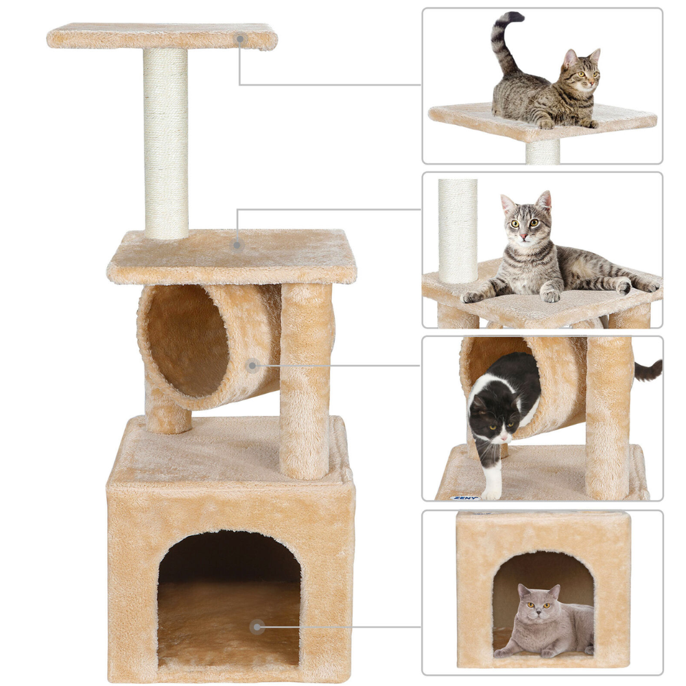 Scratching Post: A Tower for Cats to Climb and Lounge In