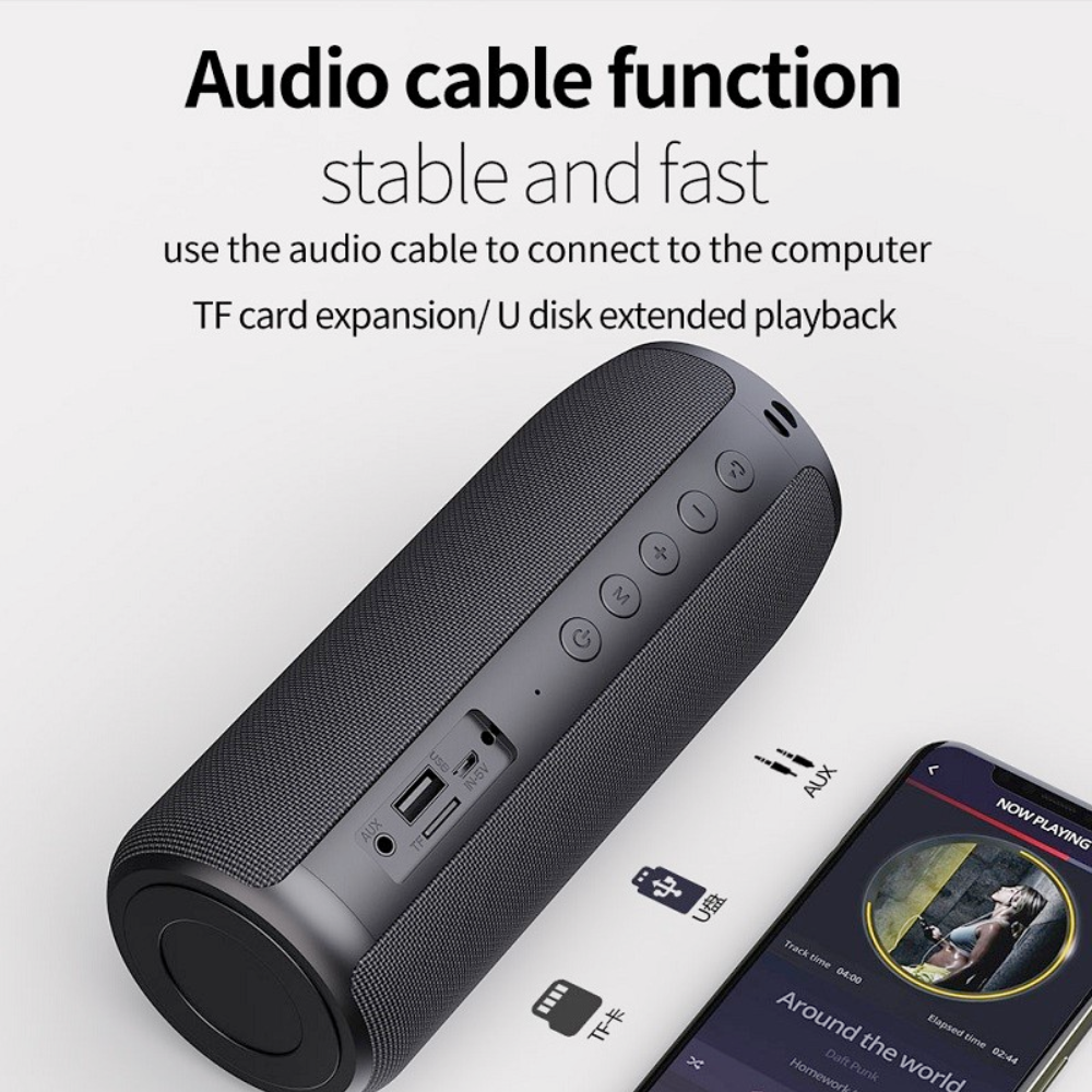 Portable Waterproof Bluetooth Subwoofer Speaker