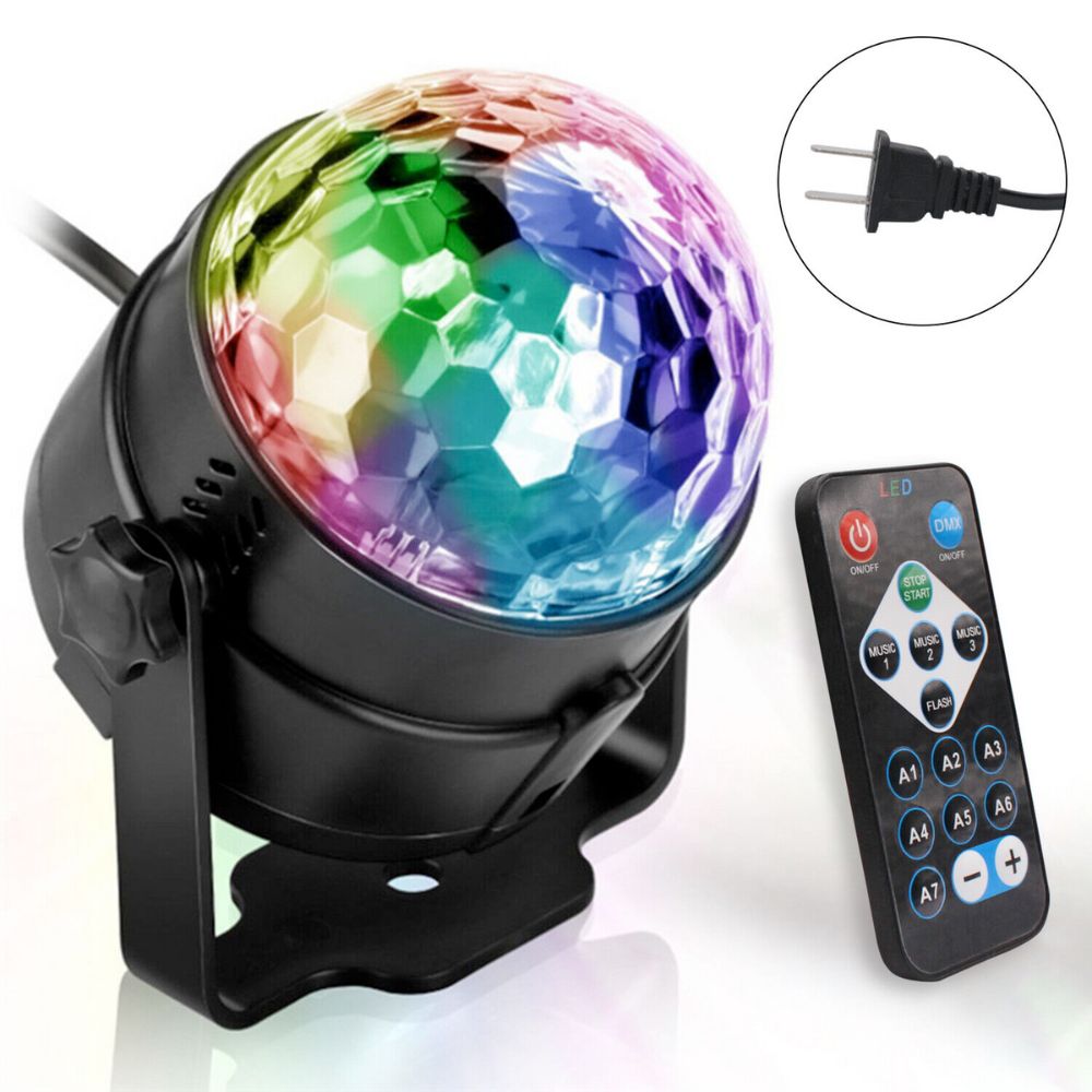 Sound-Responsive LED Party Light Projector